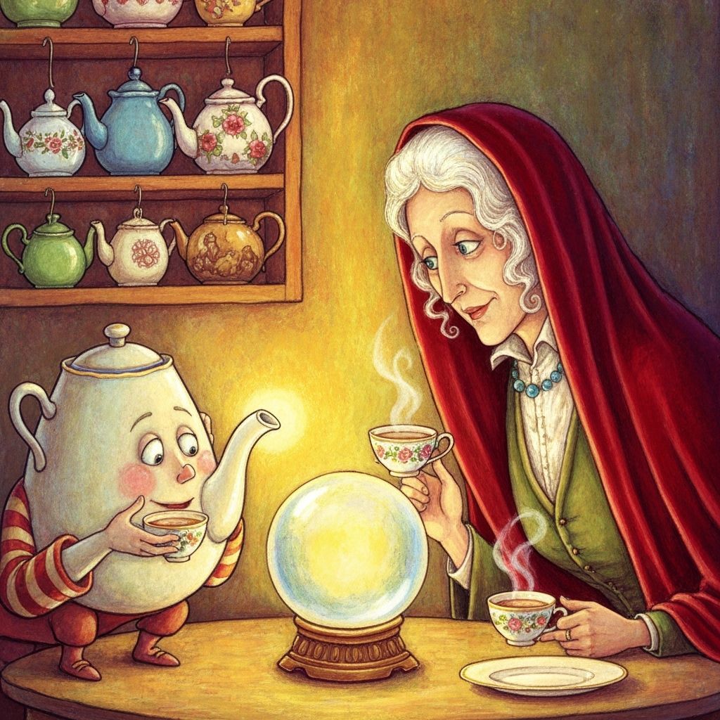Alice's Teapot Foretells Future in Crystal Ball