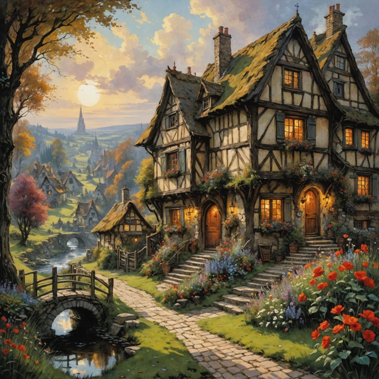 Glowing Fairycore Village Inspired by Rackham