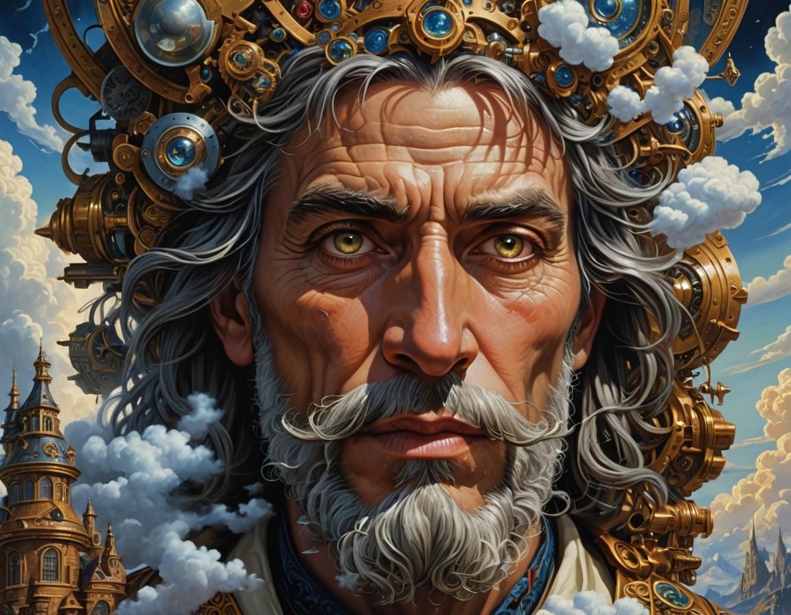 Alchemist Portrait: Moody, Detailed Fantasy Illustration