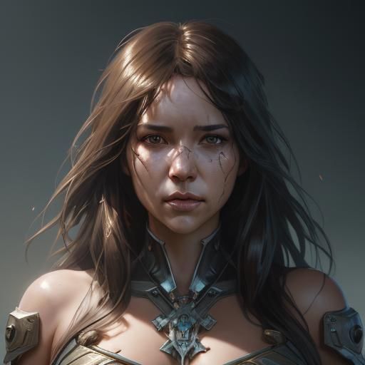 Hyperdetailed Outlaw Portrait in Art Nouveau Style