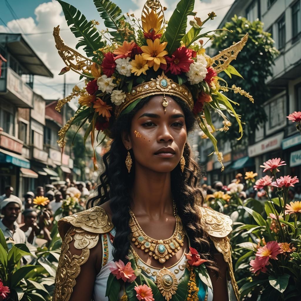 Goddess of Suriname in City Center: Cinematic Still