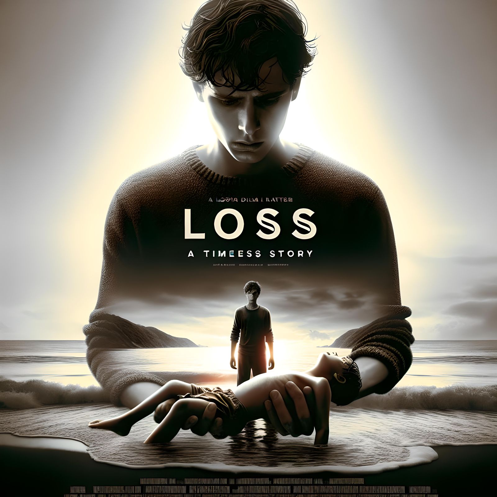 Movie Poster: Father and Child at Sunset