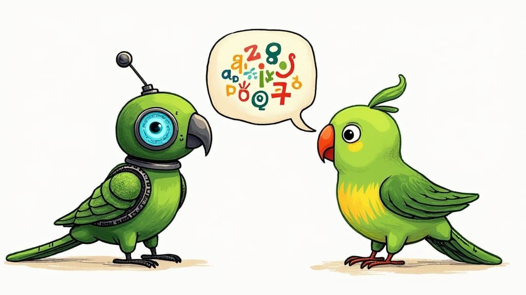 Robot Parrot and Real Parrot Communication