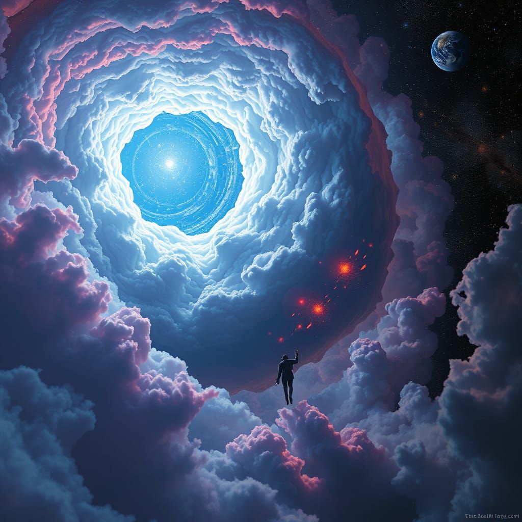 Otherworldly Annunaki Entity in Cosmic Splendor