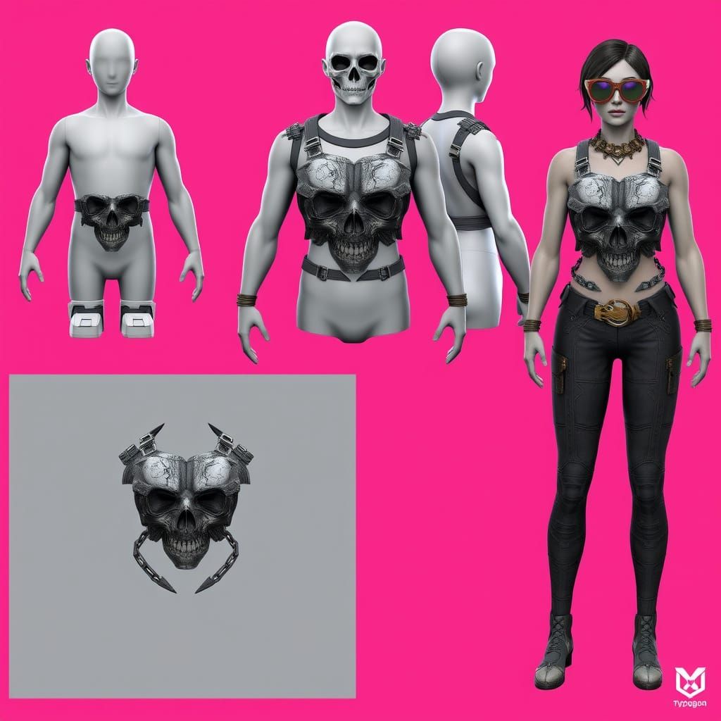 Post-Apocalyptic Game Character: Fractured Revenant Referenc...