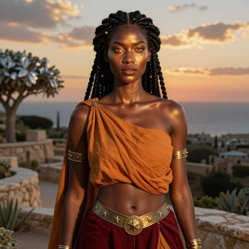 Hesperides Atla: Titan-Hesperian Woman Portrait