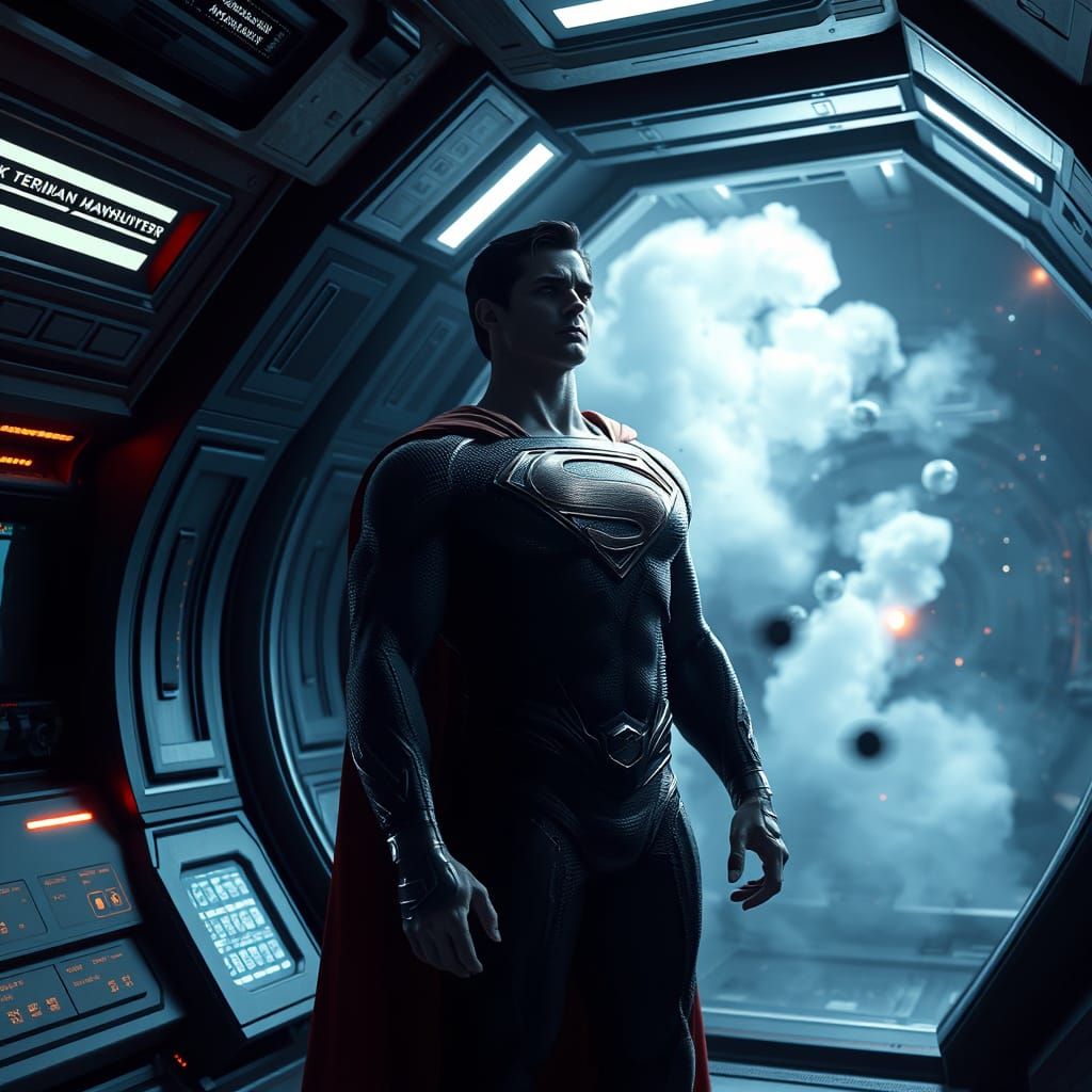 Superman Watches Martian Manhunter Phase Through Space Stati...