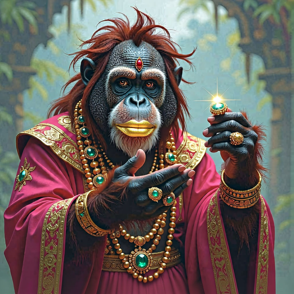 Orangutan God Offers a Ring