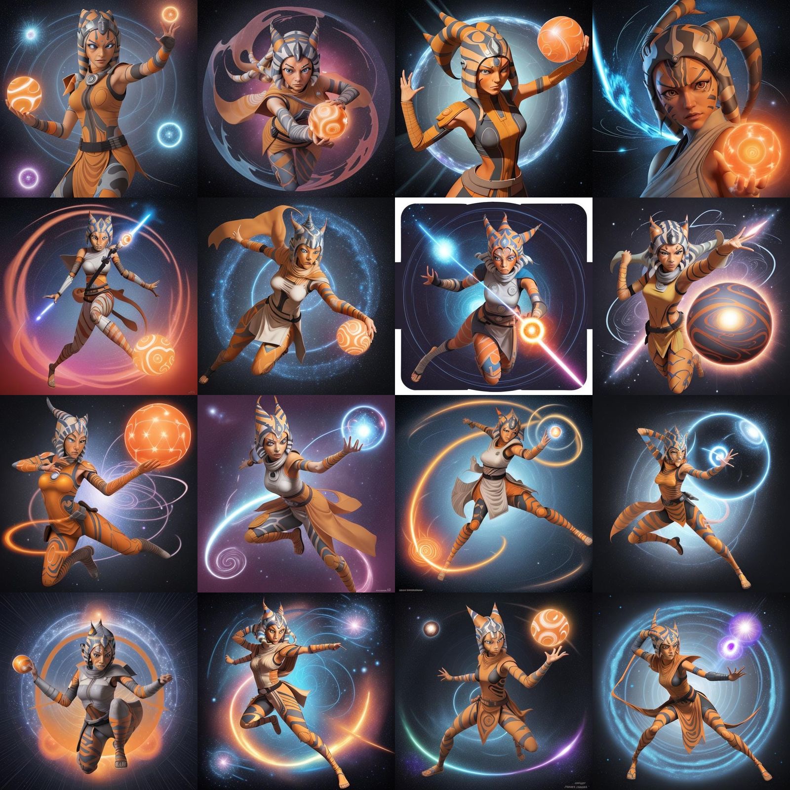 Ahsoka as Naruto with Galaxy Orb