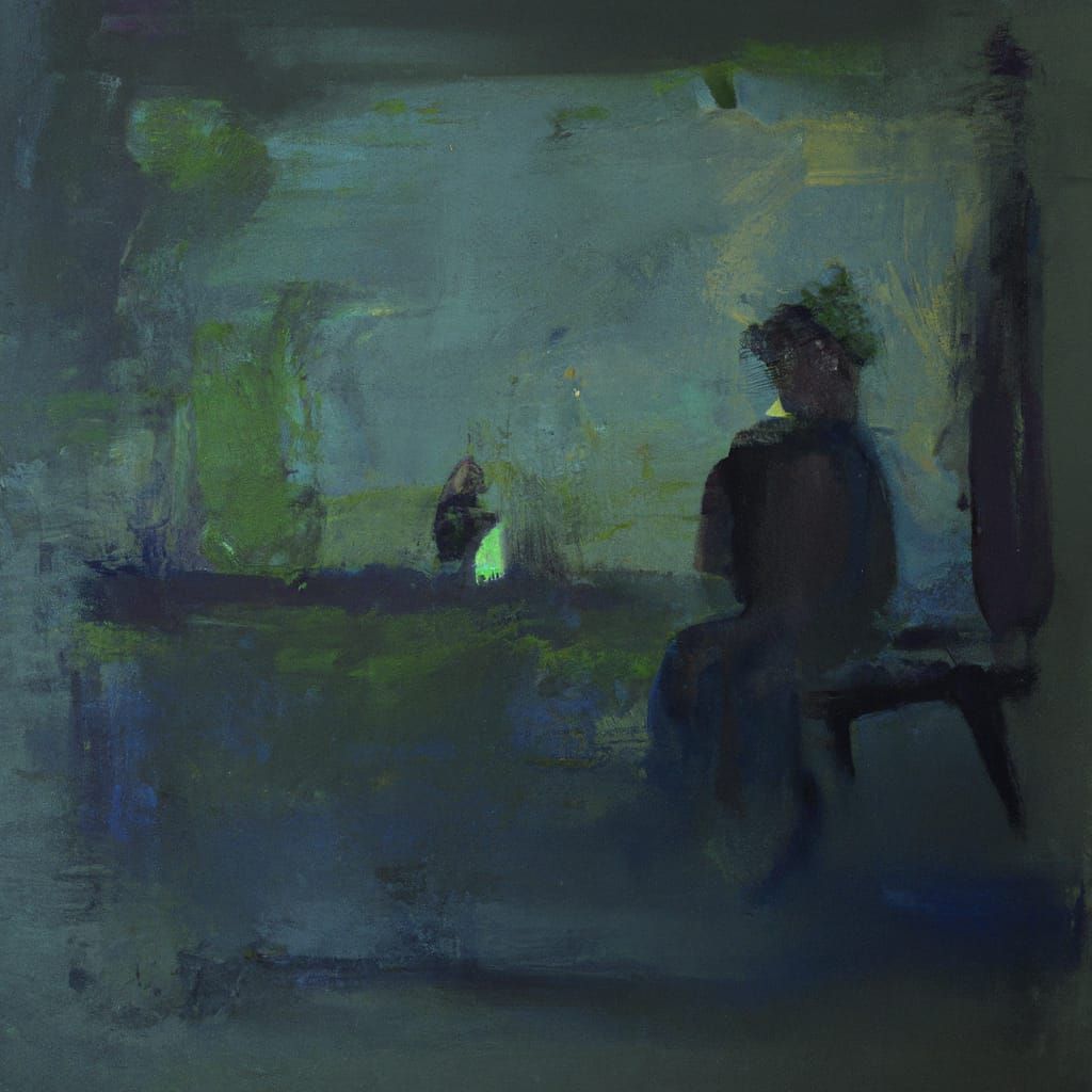 Expressive Oil Painting: Dark Analog Atmosphere