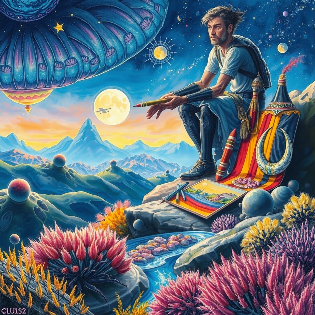 Dreamlike Oil Pastel Scene in Unreal Engine 5