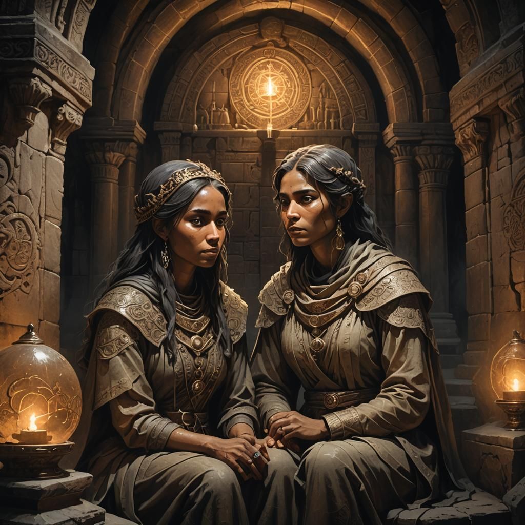 Mystical Crypt: Fantasy Art in Dark Academia Style