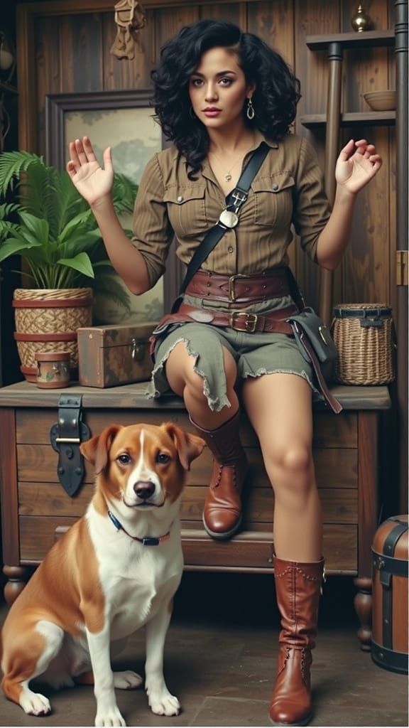 Fantasy Adventurer Embarks on Quest with Faithful Companion