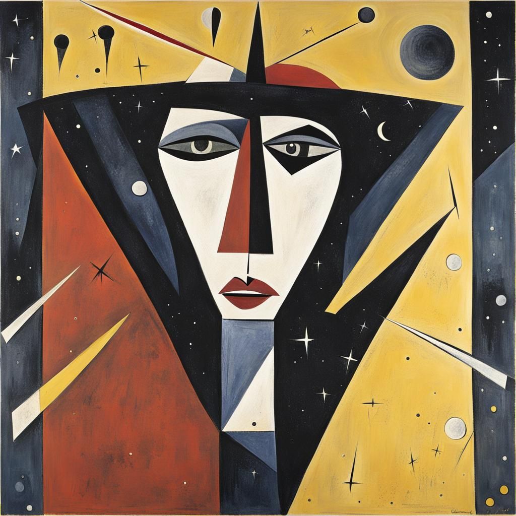 Dramatic Meteor Shower in Expressionist Style