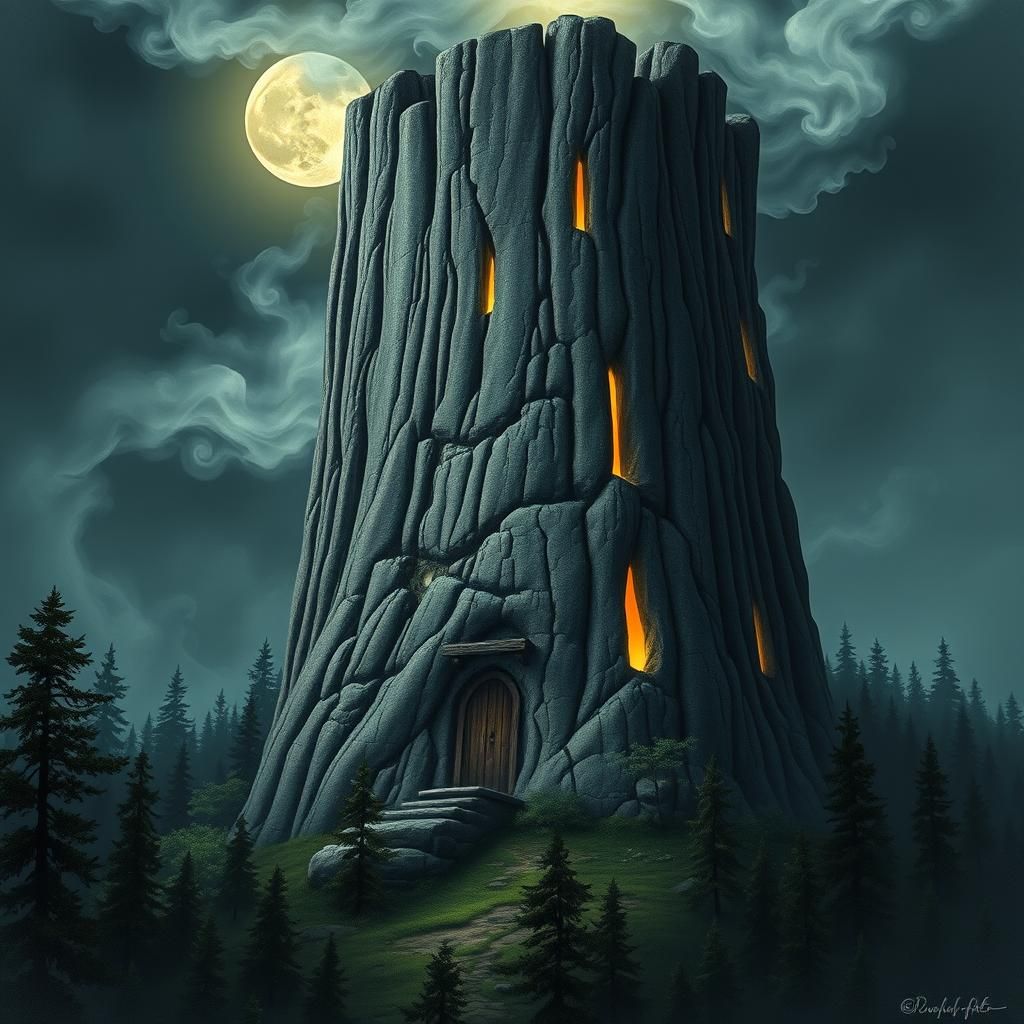 Wizard's Tower Basalt Column in Eerie Style