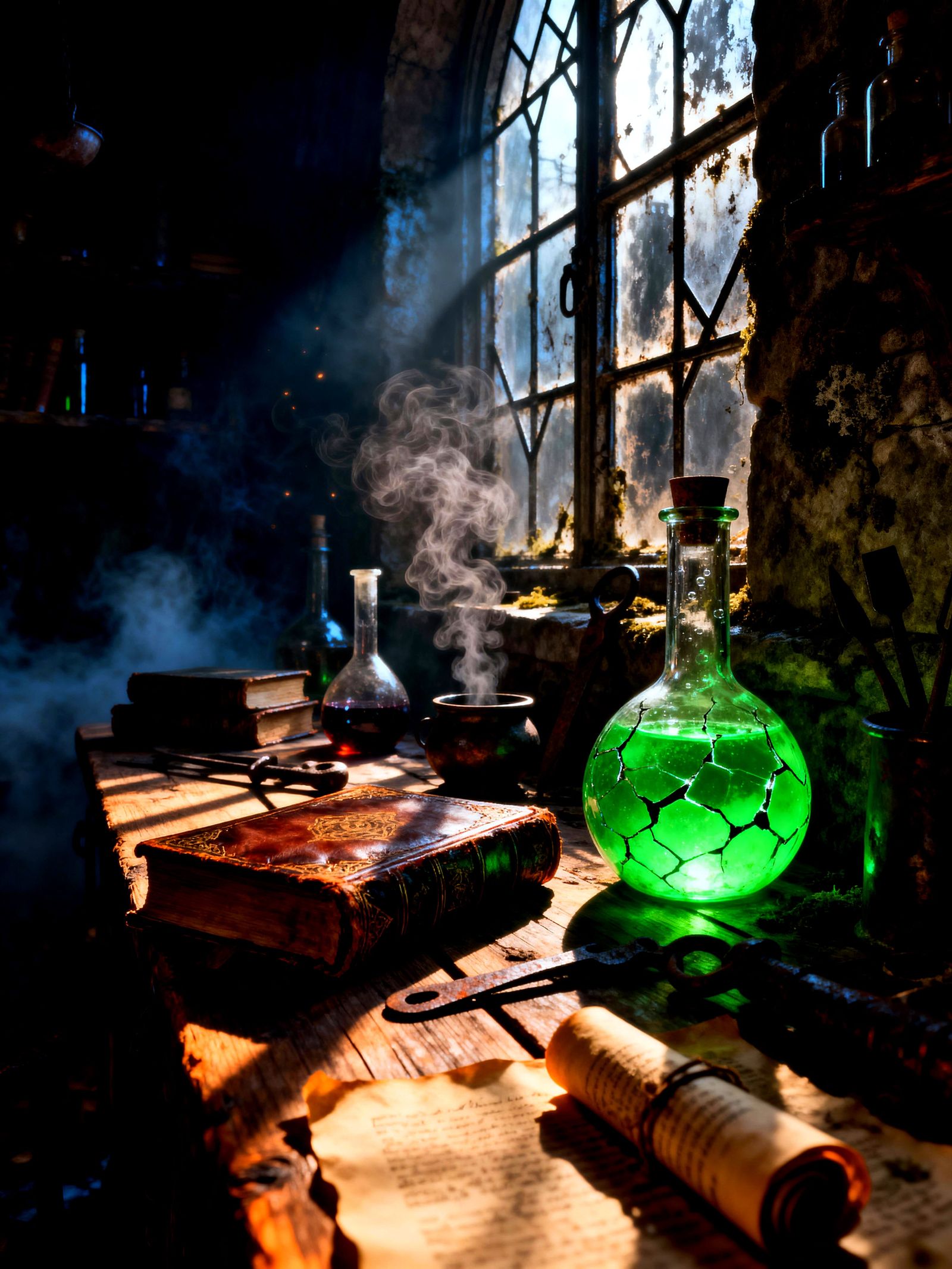 Mysterious Alchemist Lab Concept Art