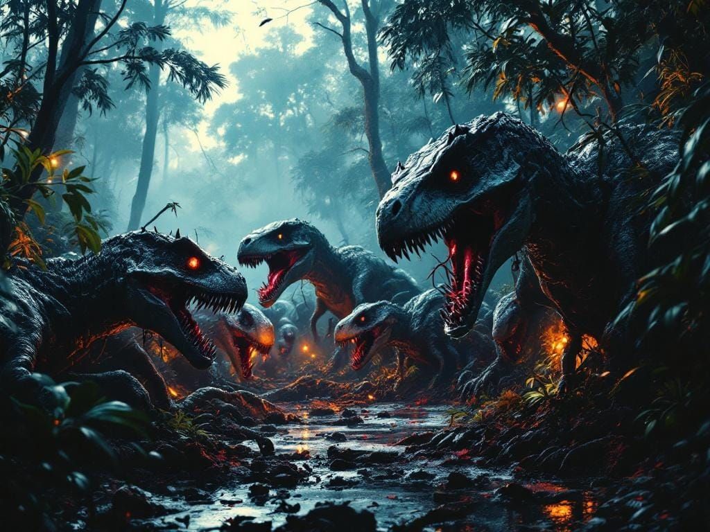 Zombie Velociraptors in Jurassic Park: Hyperrealistic Horror