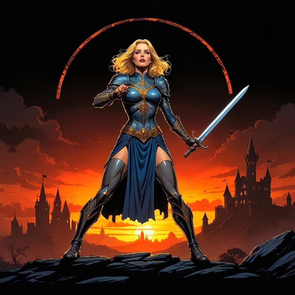 Medieval Dark Fantasy Comic Heroin