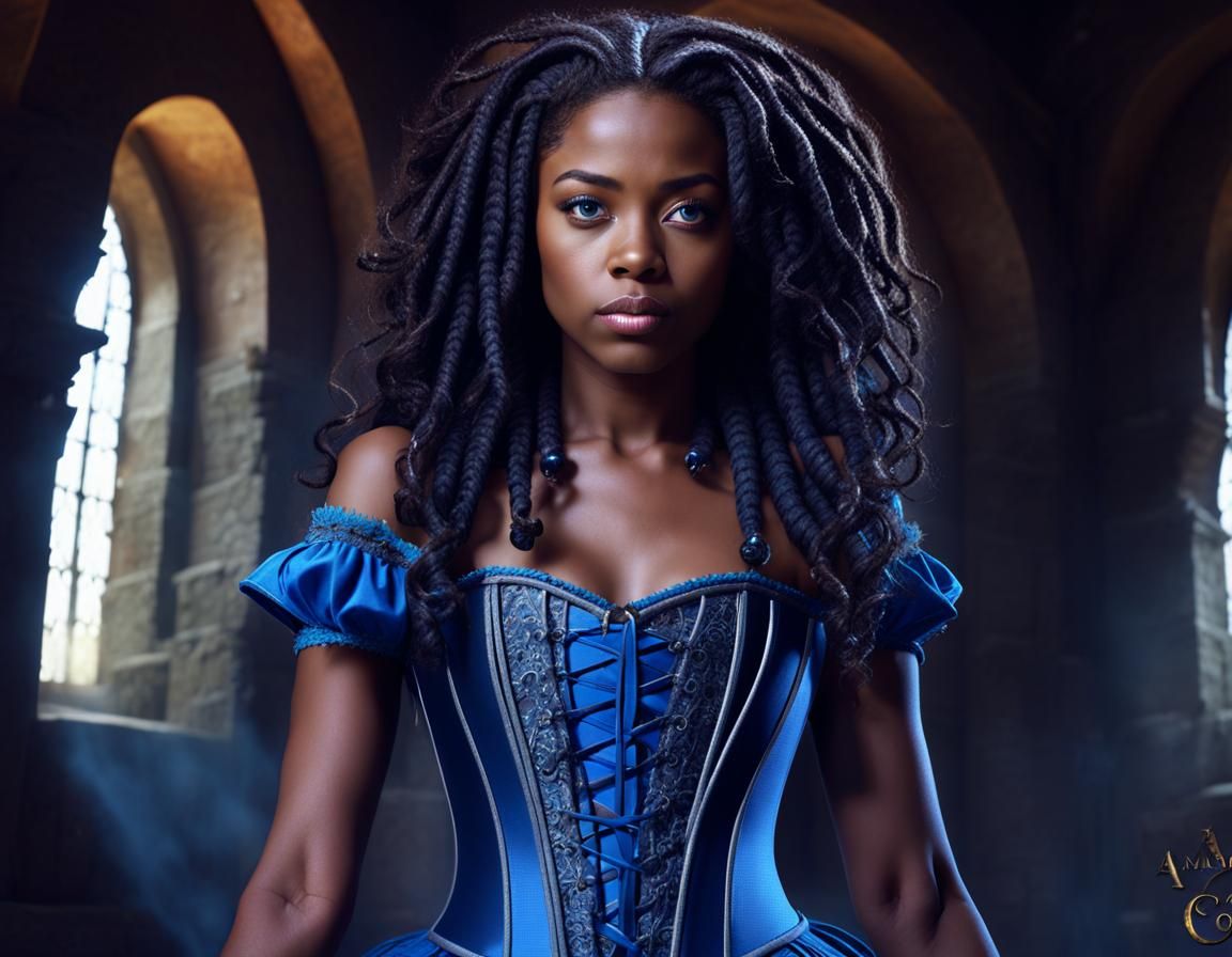Melanin Witch in Medieval Castle Lair