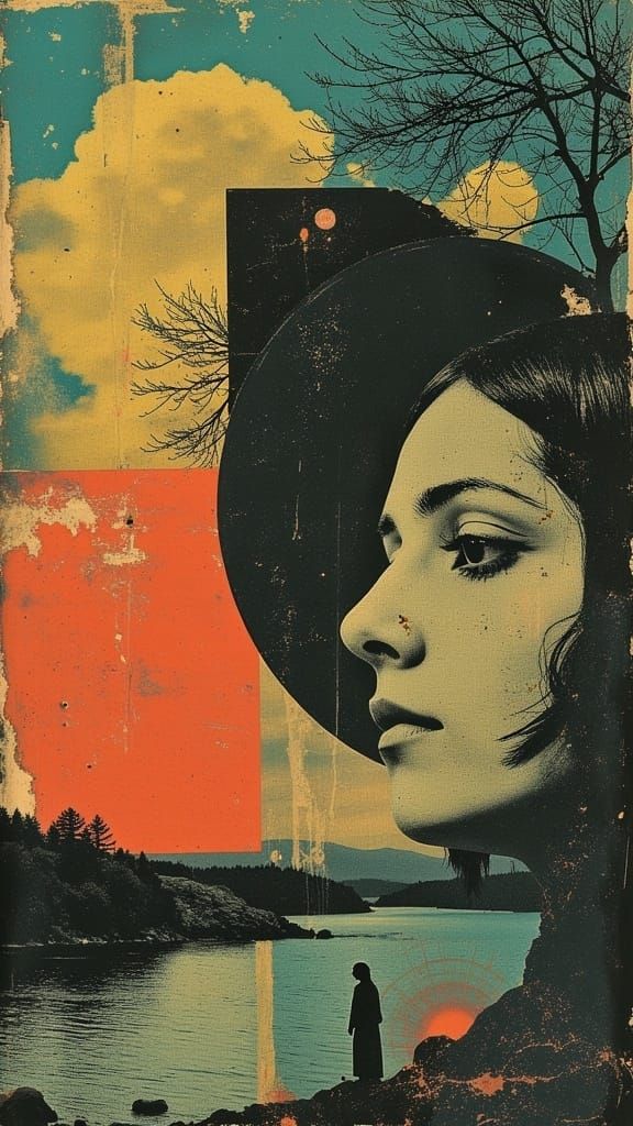 Ethereal Goddess Contemplates Cosmic Harmony