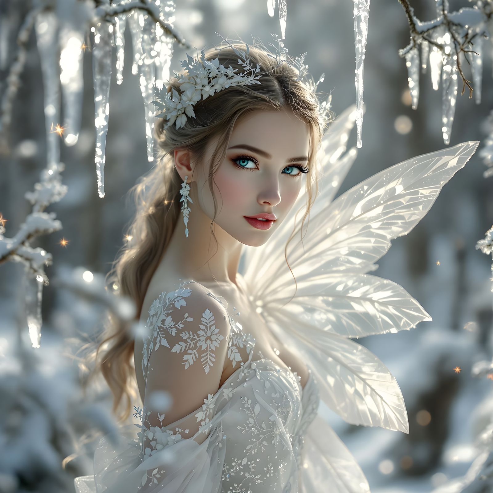 Winter Fairy in Ethereal Glow