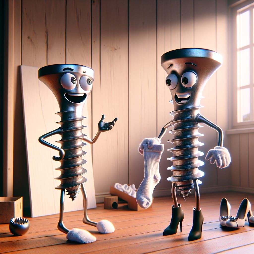 Anthropomorphic Screws Displaying Human-Like Characteristics