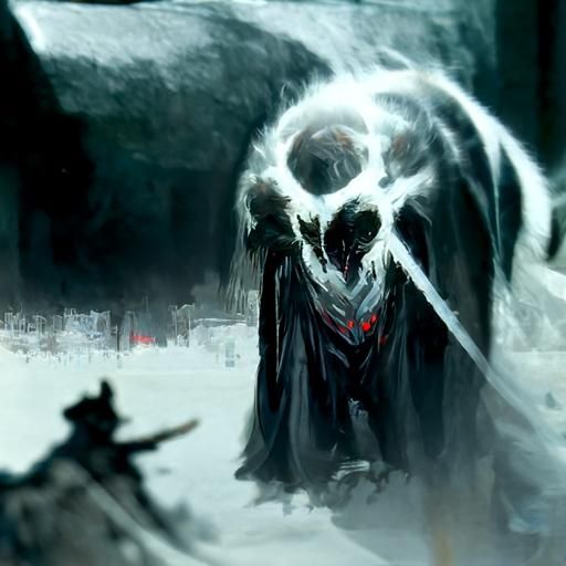 Sinister God of Death in Fantasy Art Style