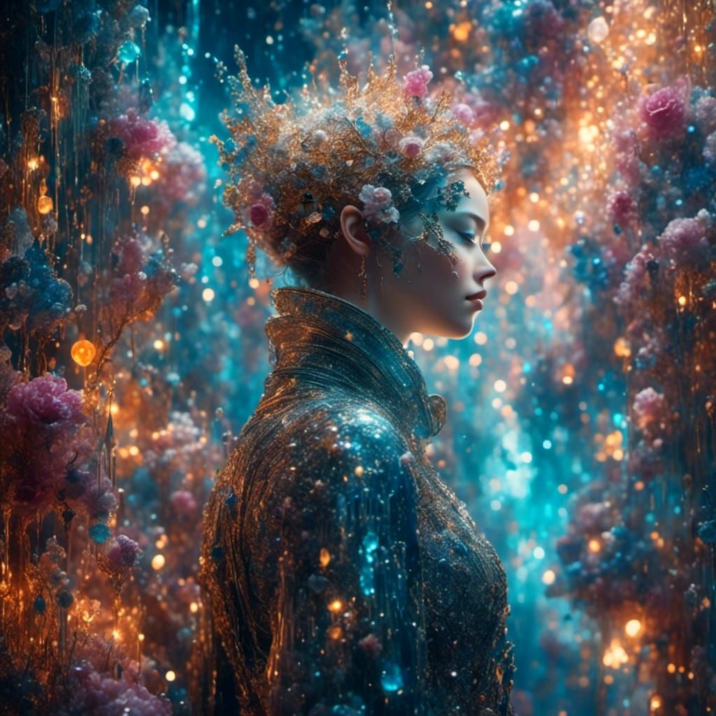 Hyperrealistic Cyberpunk Portrait with Dramatic Lighting