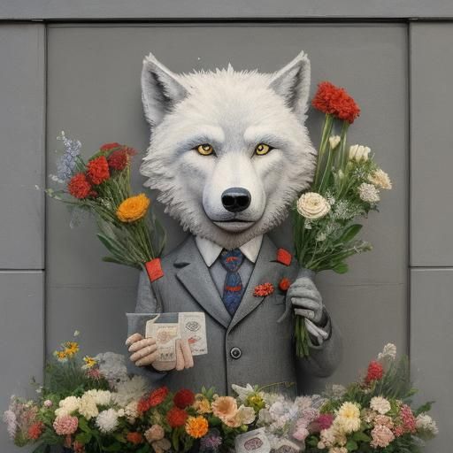 Wolf Ophthalmologist Street Art: Ensor Meets Aardman