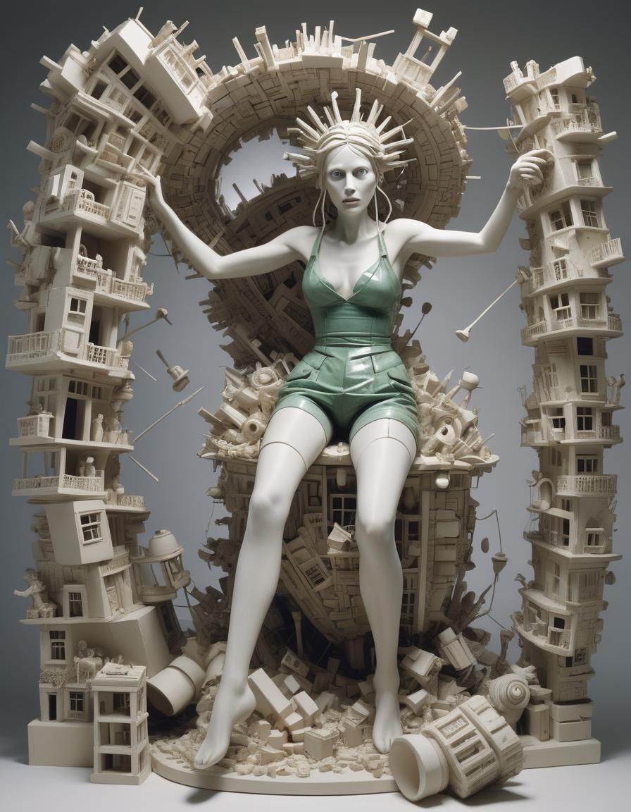 Performance Artist Creates Ridiculous Sculpture