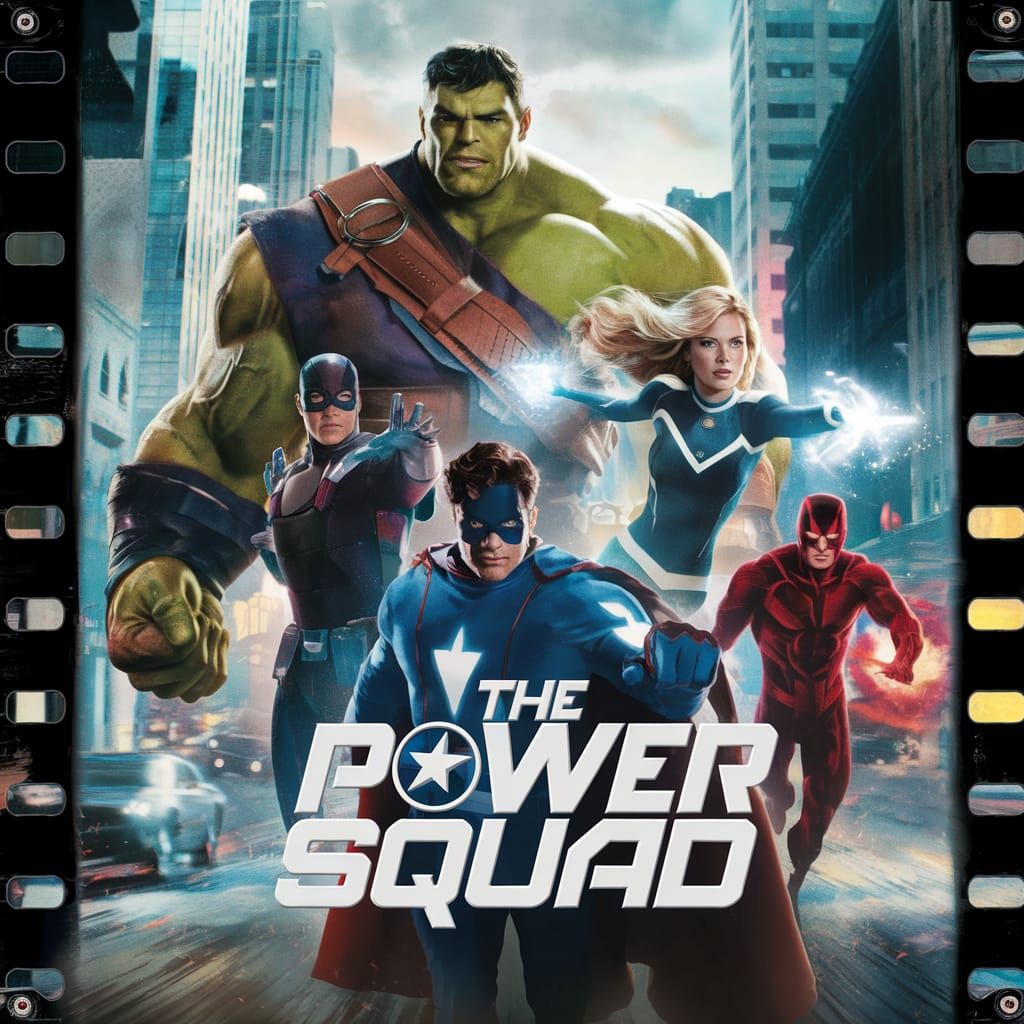 The Power Squad: Superhero Movie Poster