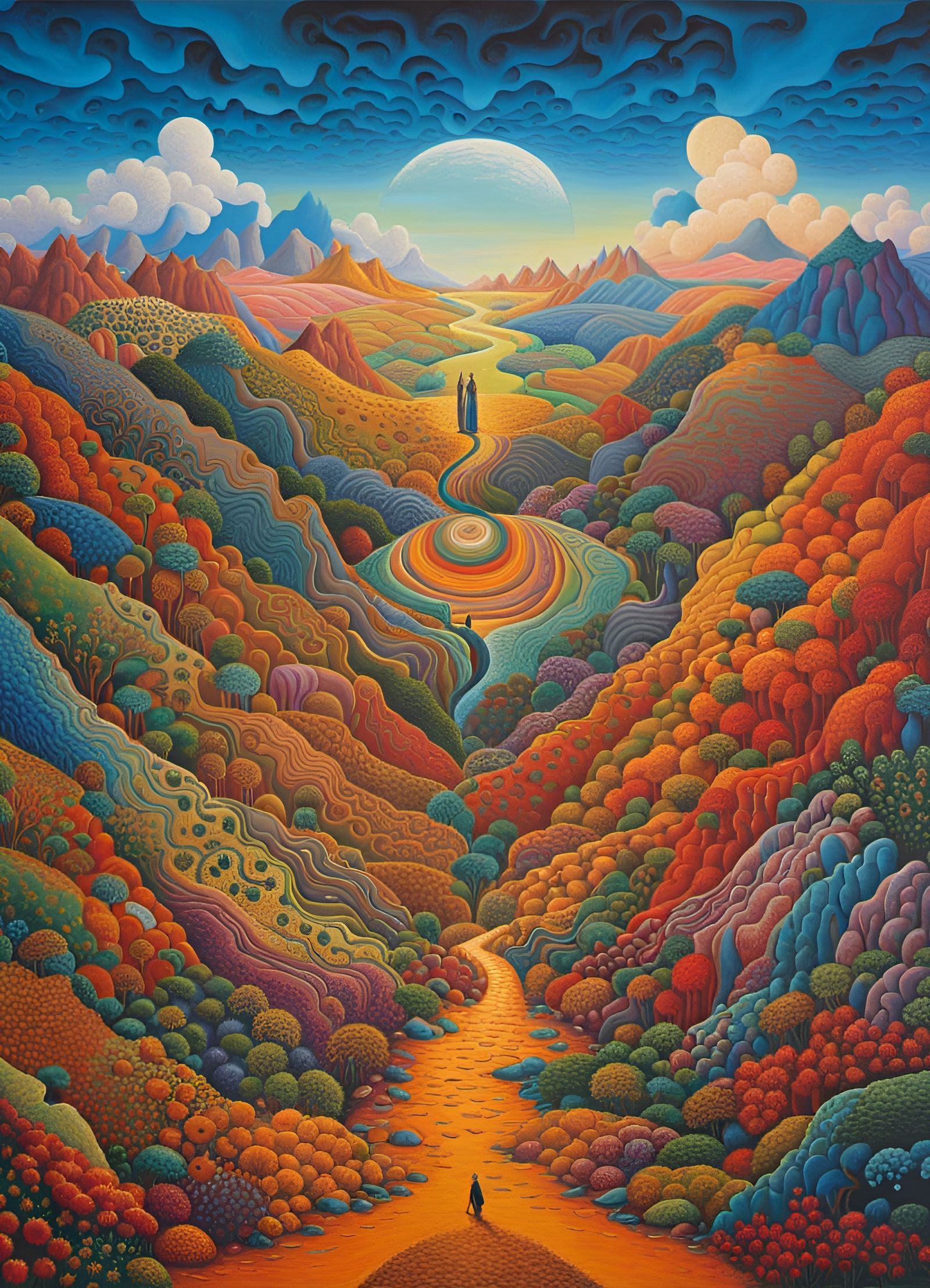 Psychedelic Earth Spirit Digging to China: Post-Impressionis...