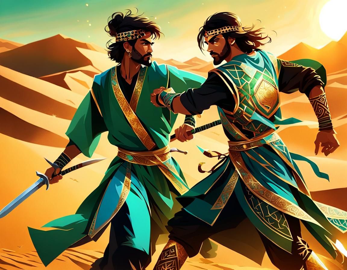 Medieval Desert Combat in Ancient Persian Style