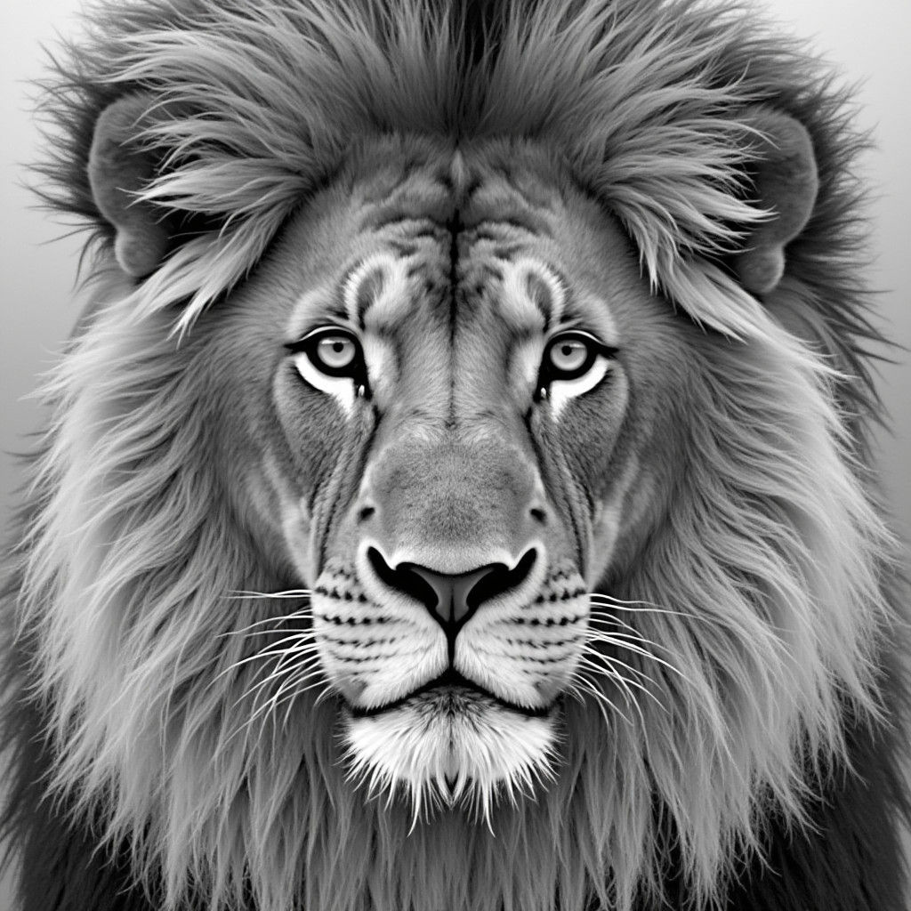 Lion Ablaze: A Fiery Majesty