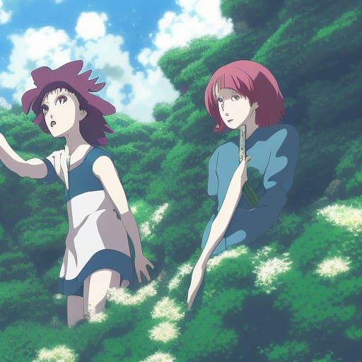 King Crimson in Studio Ghibli Anime Style