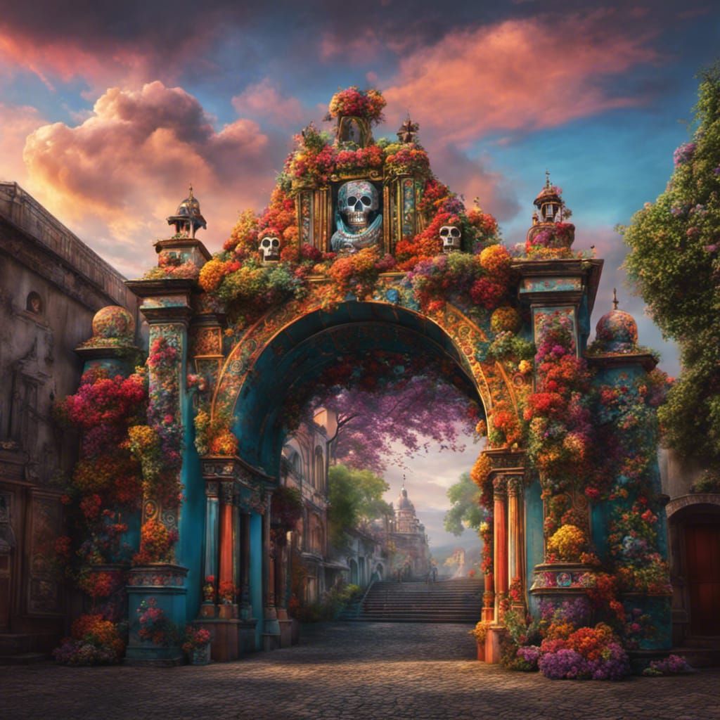 Welcome to the gates of Dia de los Muertos...