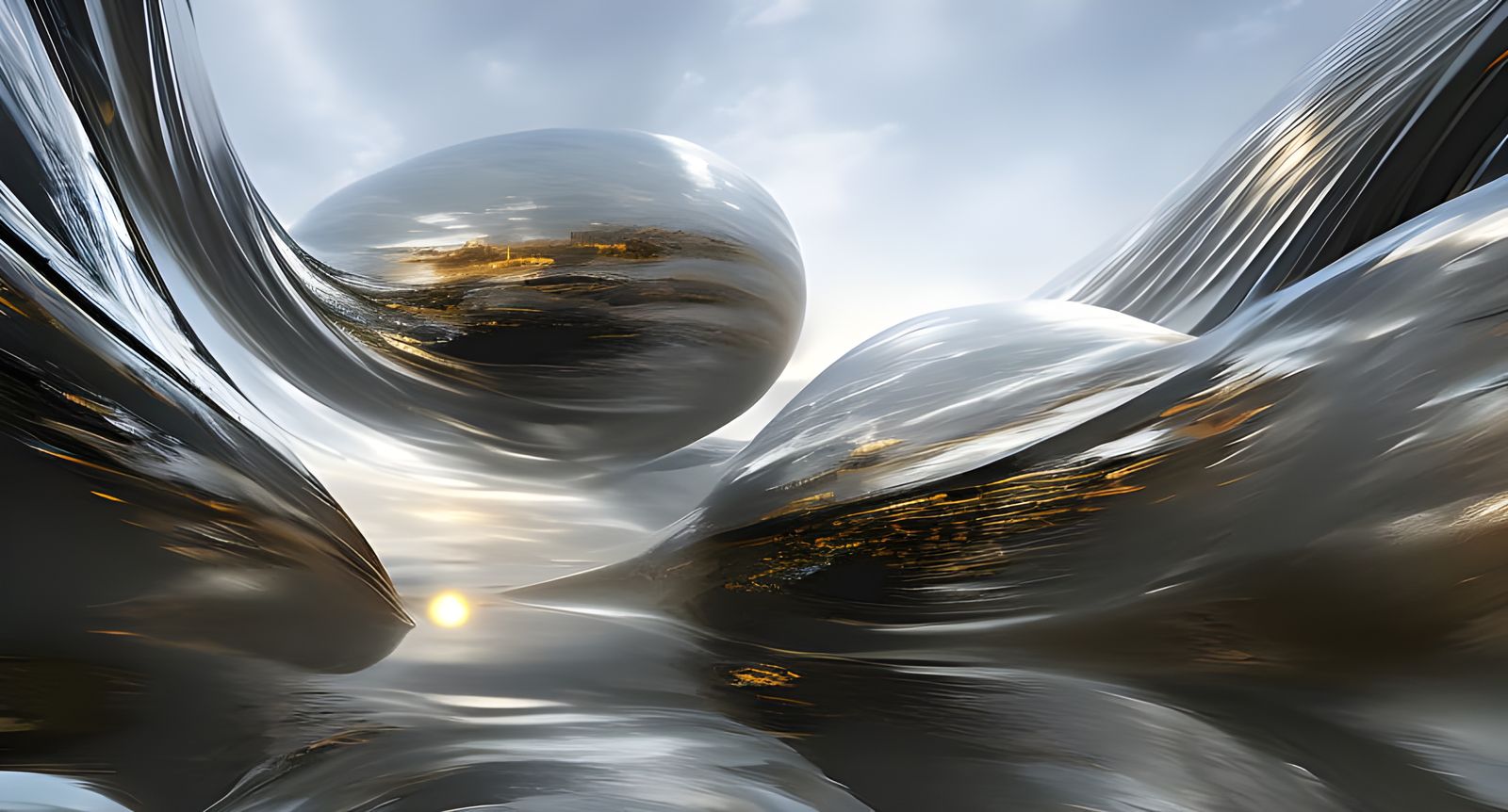 Monumental Futuristic Architecture: Digital Art Masterpiece