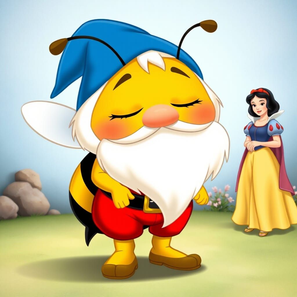 Sleepy Bee as Disney Cartoon Character