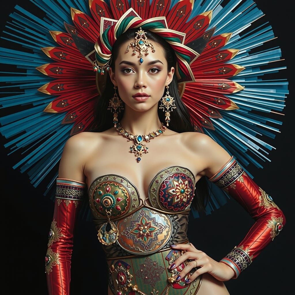 Fractured Geometries in Hyperbolic Space