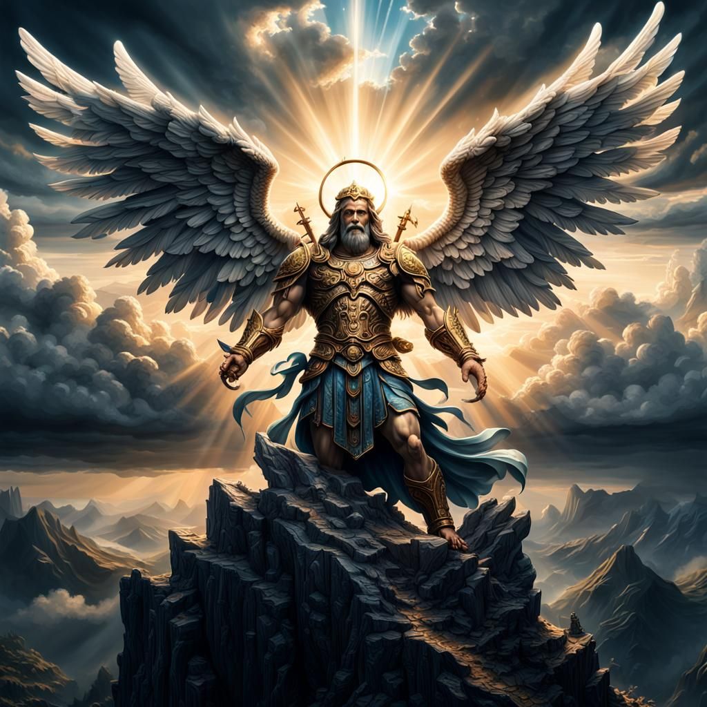 Detailed Image of a God in a Cinematic Style