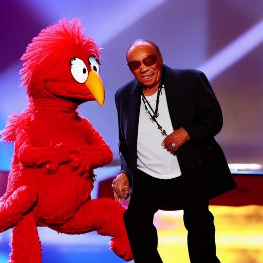 Quincy Jones, Britney, Elmo, and Big Bird Collaboration
