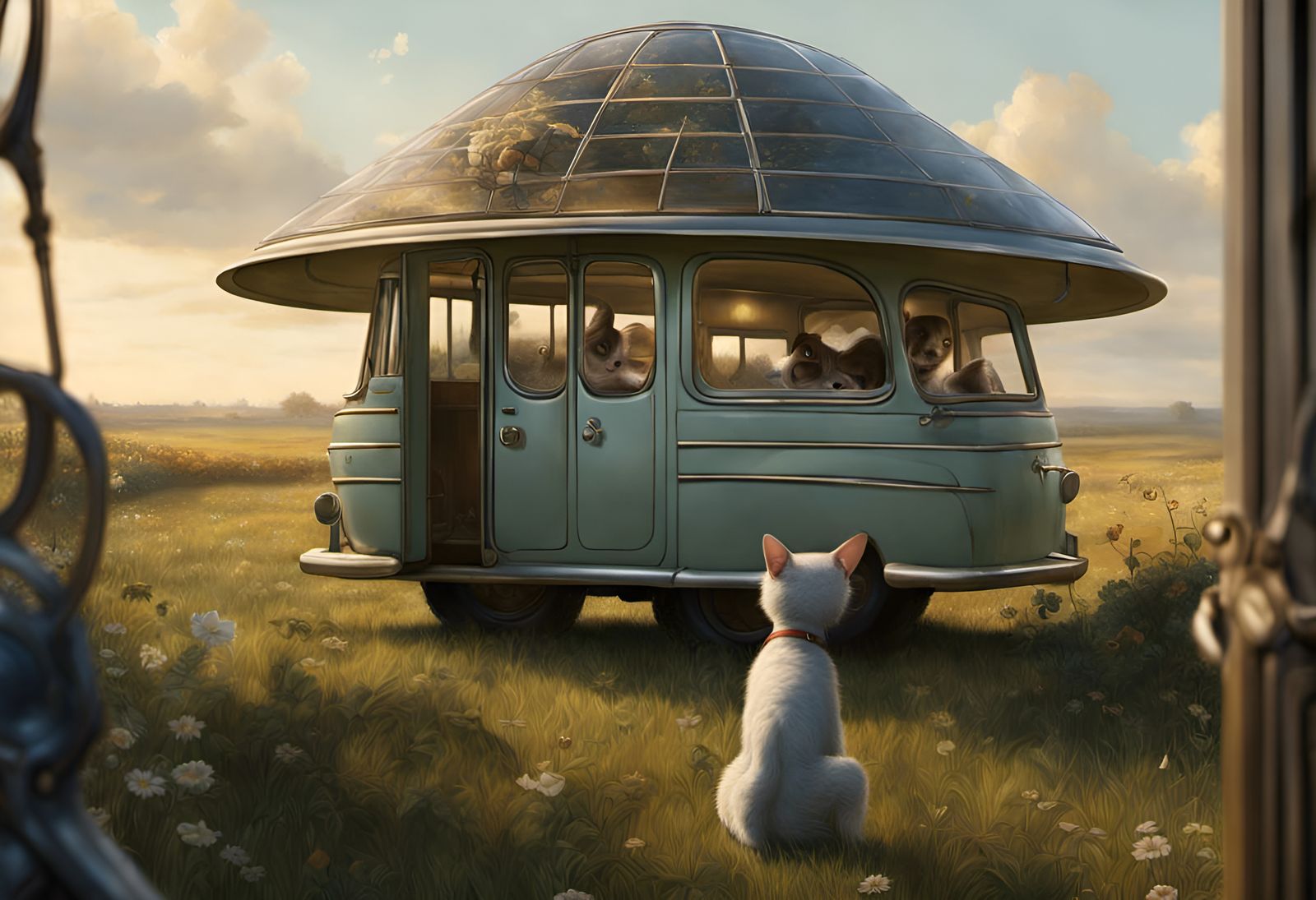 Dreamy Alien People Pets in Magical Realism