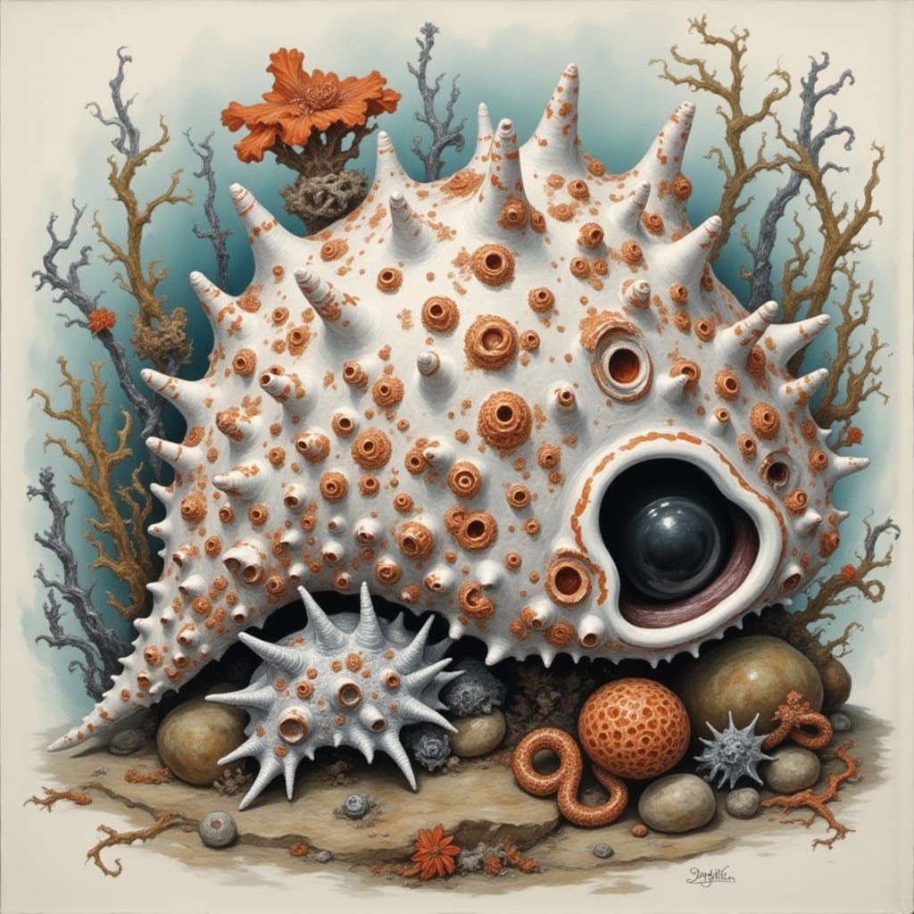 Ethereal Conch Shell in Whispers of the Deep