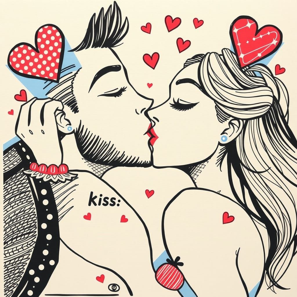 Attractive Yummy Kiss