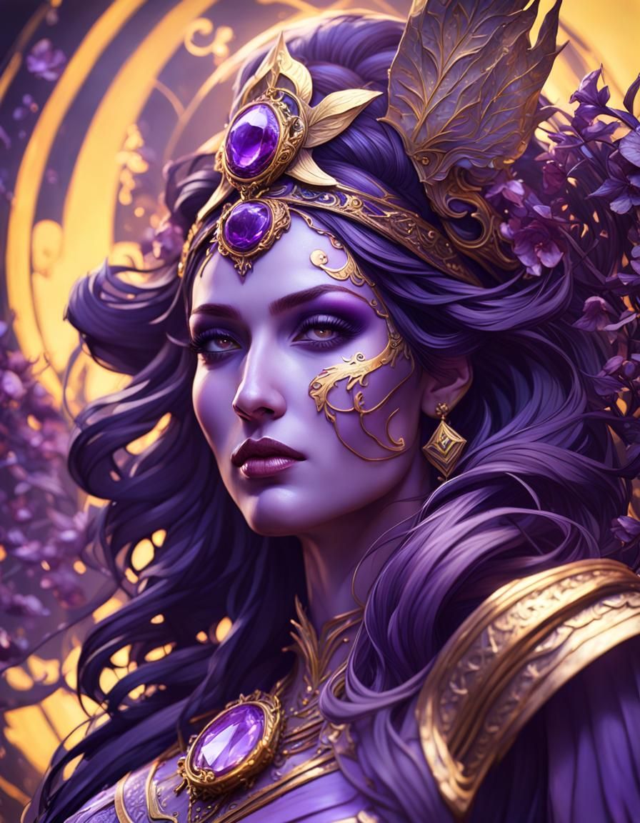 Goddess of Love in Dark Fantasy Style