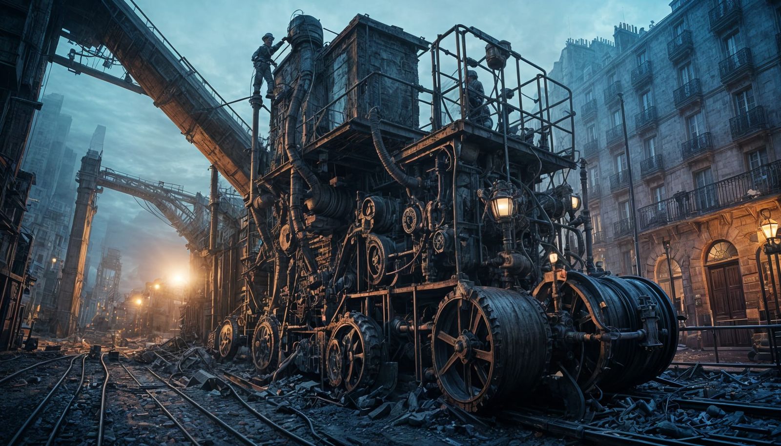 Steampunk Ghosts Digging Tunnels Under Paris