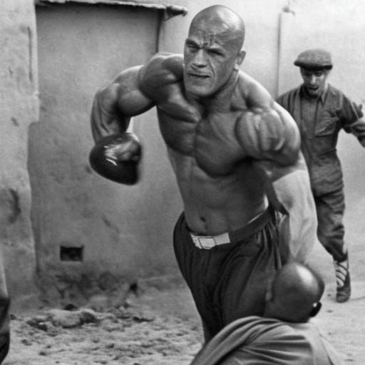 Vintage Kandahar Street Fight, Circa 1923