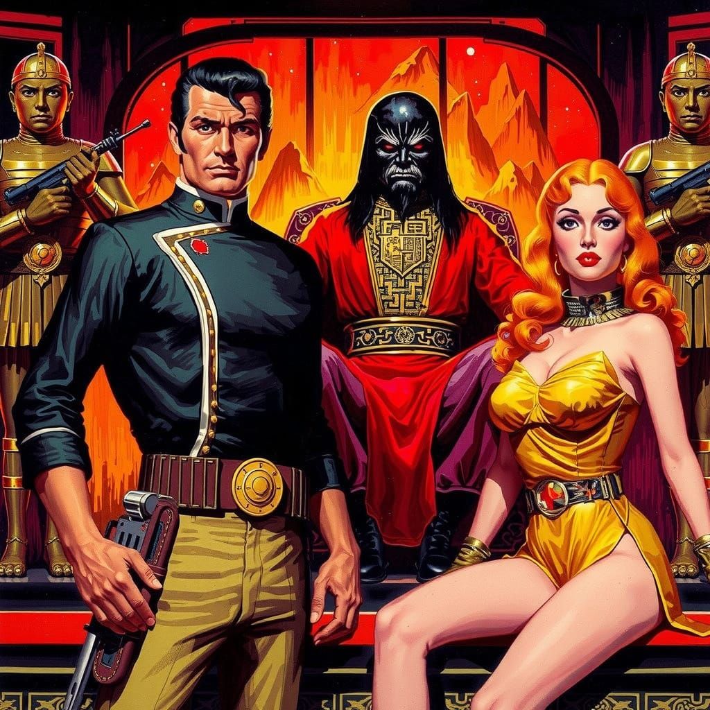 Epic Pulp Magazine Artwork in the Style of Al Williamson