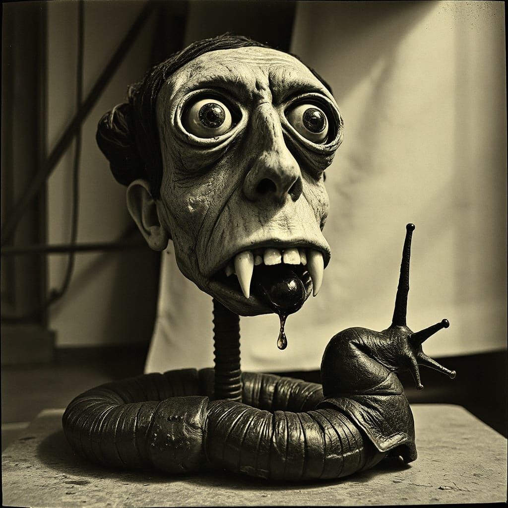 Grungy Grotesque Collage of Deformed Figures