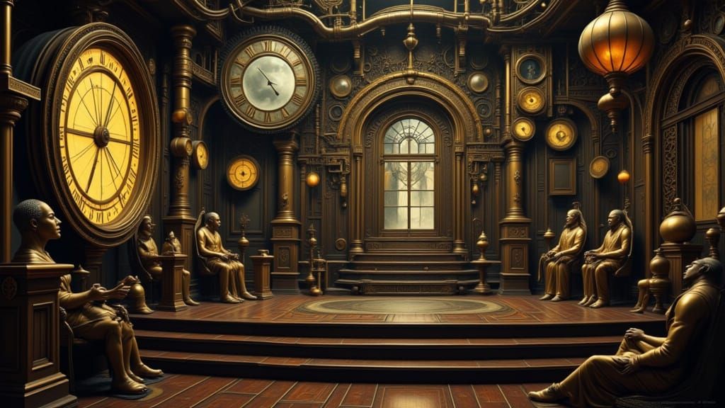 Old-World Tech Digital Matte Painting